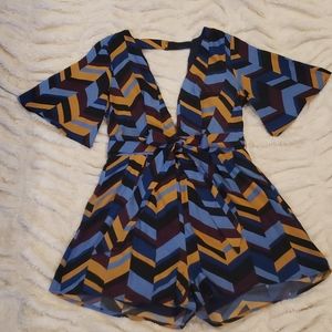 NWT Geometric Print Romper